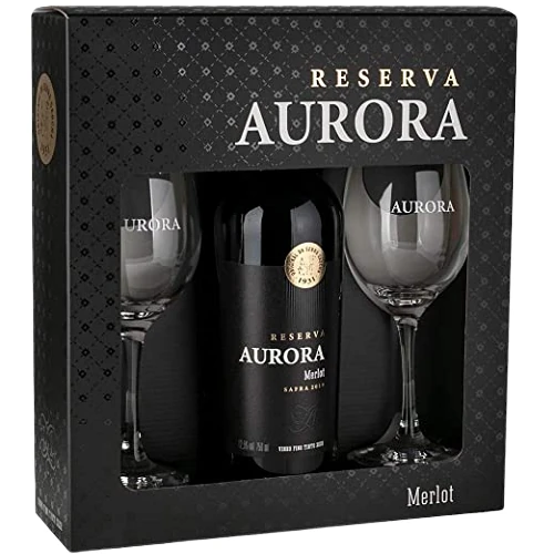 ESTOJO DE VINHO AURORA RESERVA MERLOT