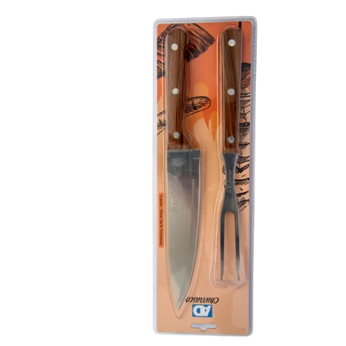 Kit Churrasco 2 Pc Garfo/faca