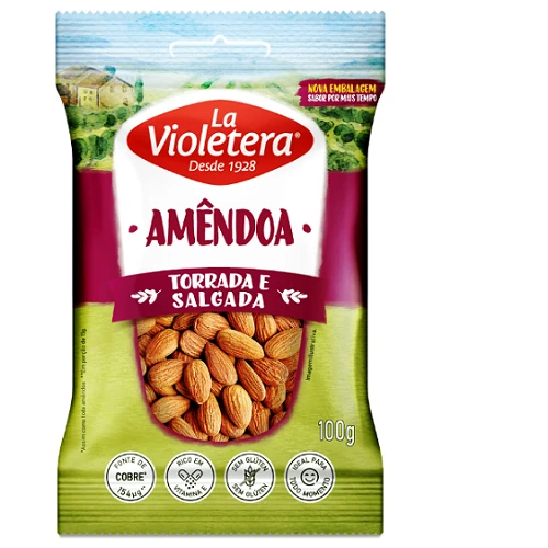 AMÊNDOAS TORRADAS E SALGADAS
