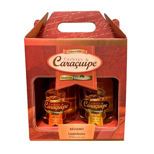 ESTOJO CACHAÇA CARAÇUÍPE BÁLSAMO + UMBURANA