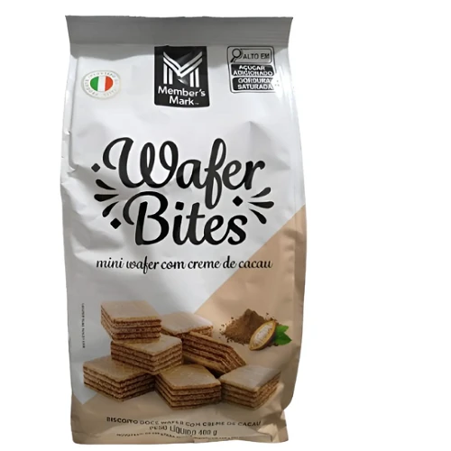 Mini Wafer Com Creme De Cacau Member's Mark Caixa 400g