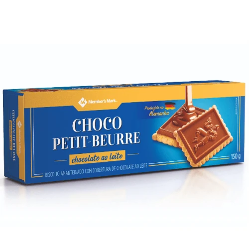 Biscoito Chocolate Petit-Beurre Member's Mark Pacote